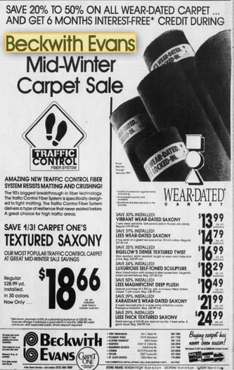 Beckwith-Evans - Typical Ad 1991 (newer photo)